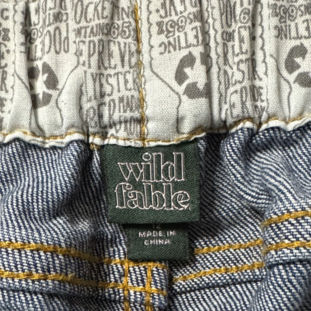 wild fable Blue Denim Jeans with Yellow Stitching Inseam 25 inches - Picture 2 of 5